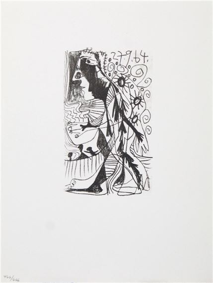 Pablo Picasso | Pablo Picasso (After)- Untitled (27.9.64 (1970