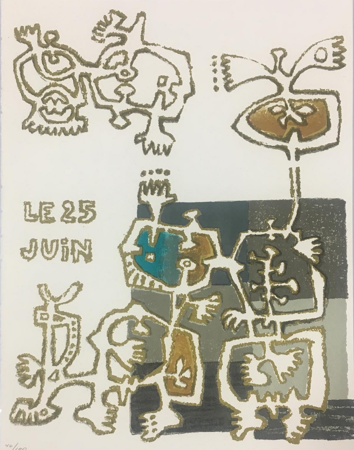 Artwork by Sebastien Hadengue, Sabastien Hadengue - Untitled, Made of offset lithograph on paper