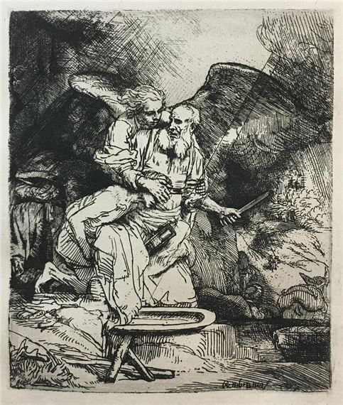 Rembrandt van Rijn | Rembrandt van Rijn - Abraham's Sacrifice (1880 ...