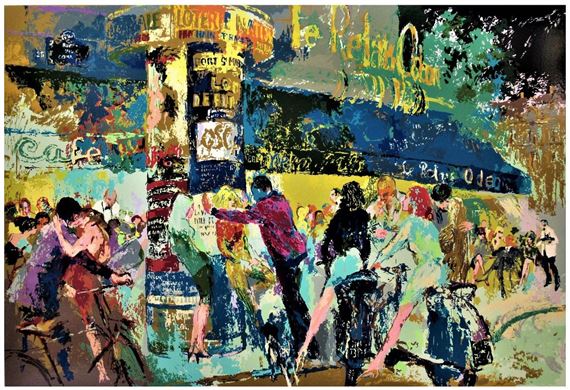 LeRoy Neiman | LeRoy Neiman - Left Bank Cafe Paris (1987) | MutualArt