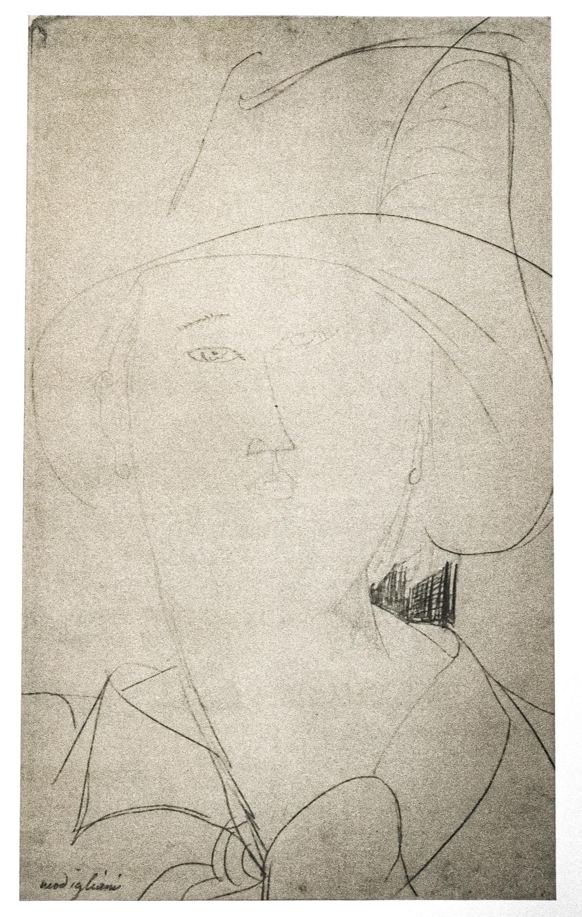 Amedeo Modigliani | Amedeo Modigliani - Untitled portrait of a Woman in ...