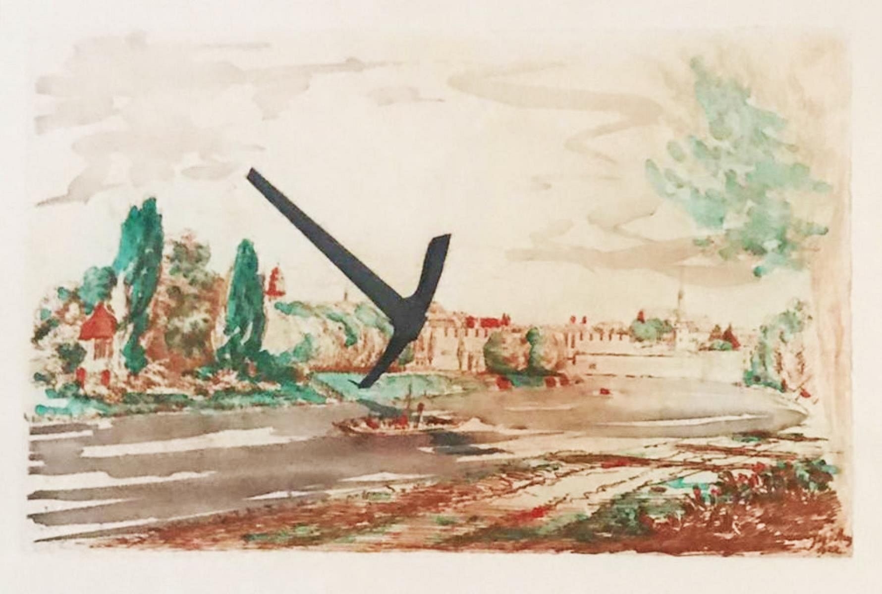 Claes Oldenburg | Claes Oldenburg - Pick-Axe Superimposed on a Drawing ...