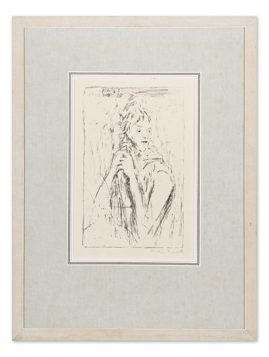 Artwork by Willi Nowak, Dívka, Made of lithograph on paper