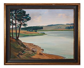 Krajina s rybníkem - Vilém Kafka