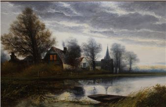 river scenes at dusk - Alfred A. Lewis