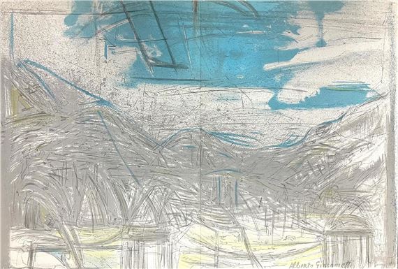 Alberto Giacometti | Alberto Giacometti - Blue Gray Landscape (1954 ...