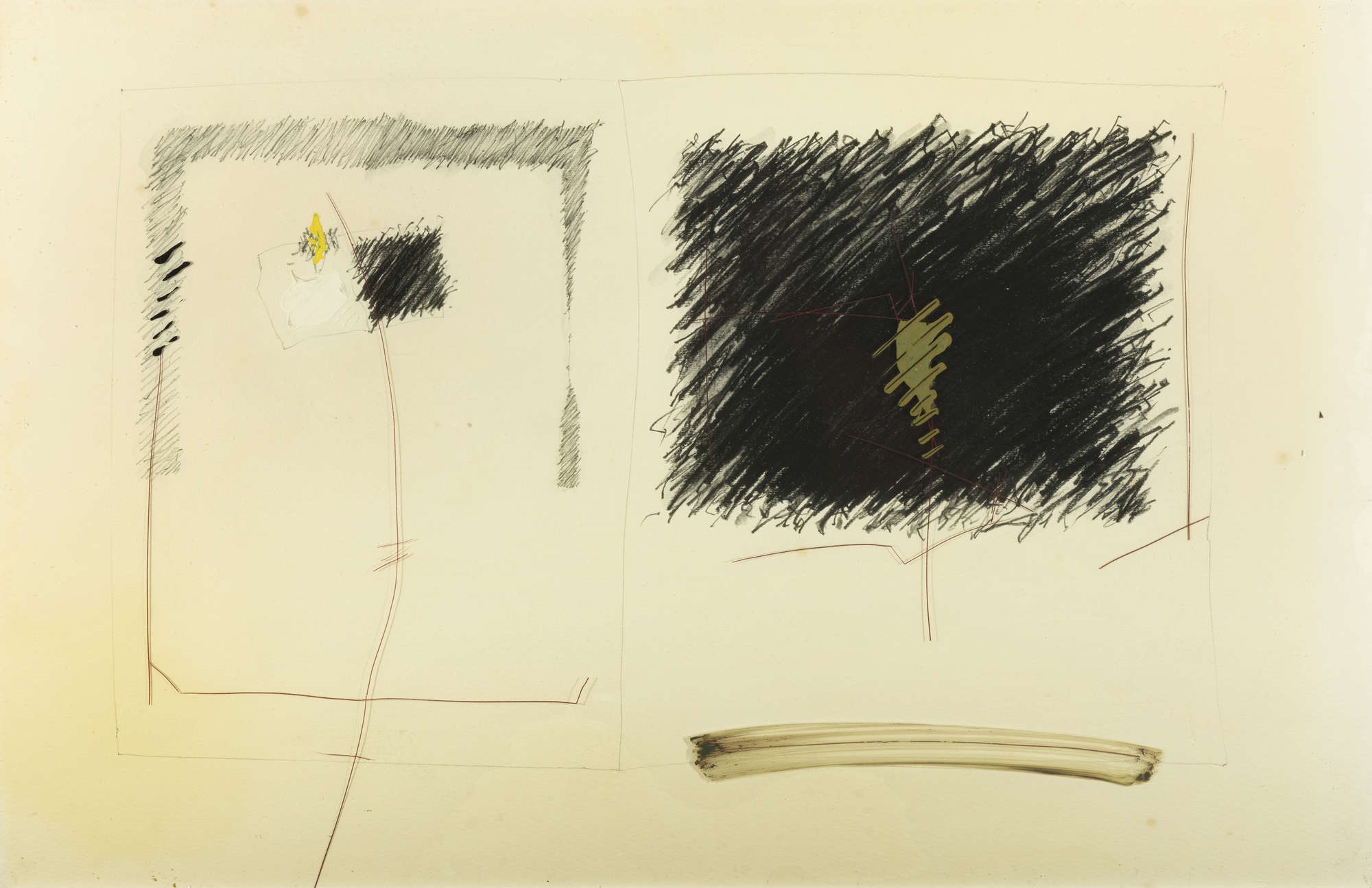 Mary Fitzgerald | Drawing in Two Parts (1982) | MutualArt