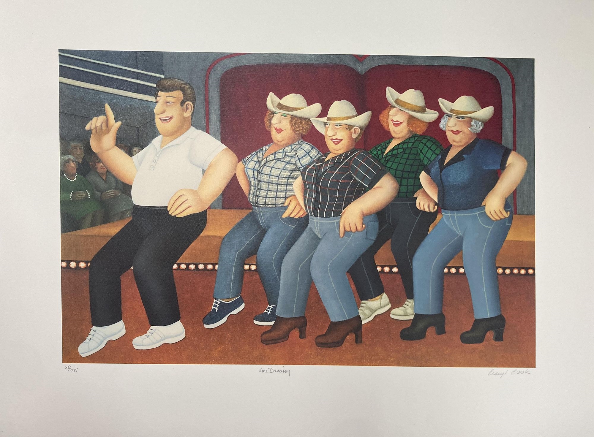 Beryl Cook | Beryl Cook - Line Dancing (1986) | MutualArt