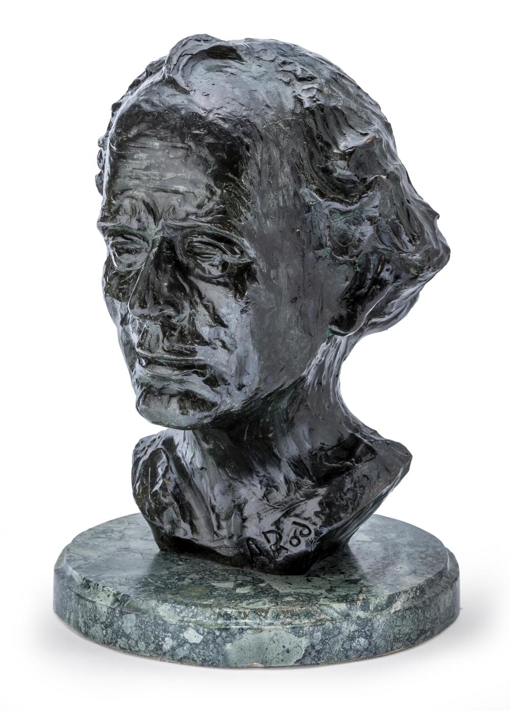 Alexis Rudier | A cast bronze bust of composer Gustav Mahler, after ...