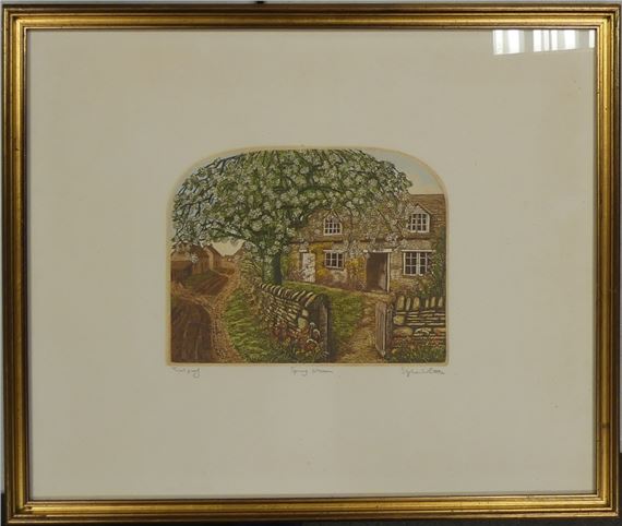 【銅版画】作品名:Country Inn 作者:Stephen Whittle 銅版画】作品名:Country Inn 作者:Stephen Whittle