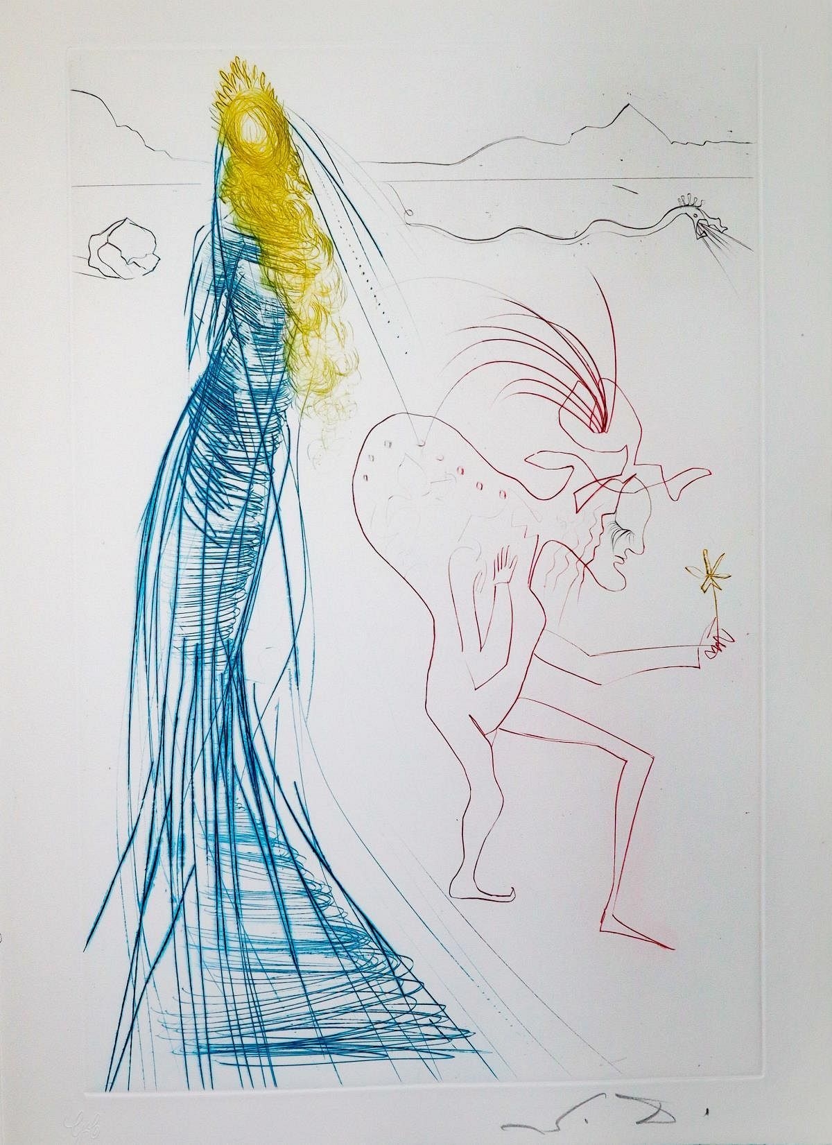 Salvador Dalí | Salvador Dali - Frocin the bad dwarf (1969) | MutualArt