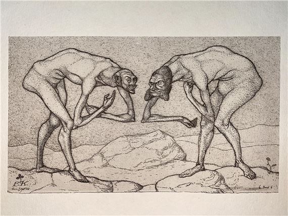 Paul Klee | Paul Klee - Two Men meet each believing the other to be a ...