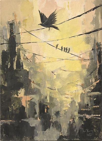 Oil on canvas by Meltem Özel