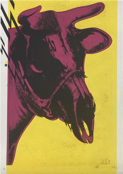 Paul Insect | Paul Insect - Dead Cow Yellow Pink (2007) | MutualArt
