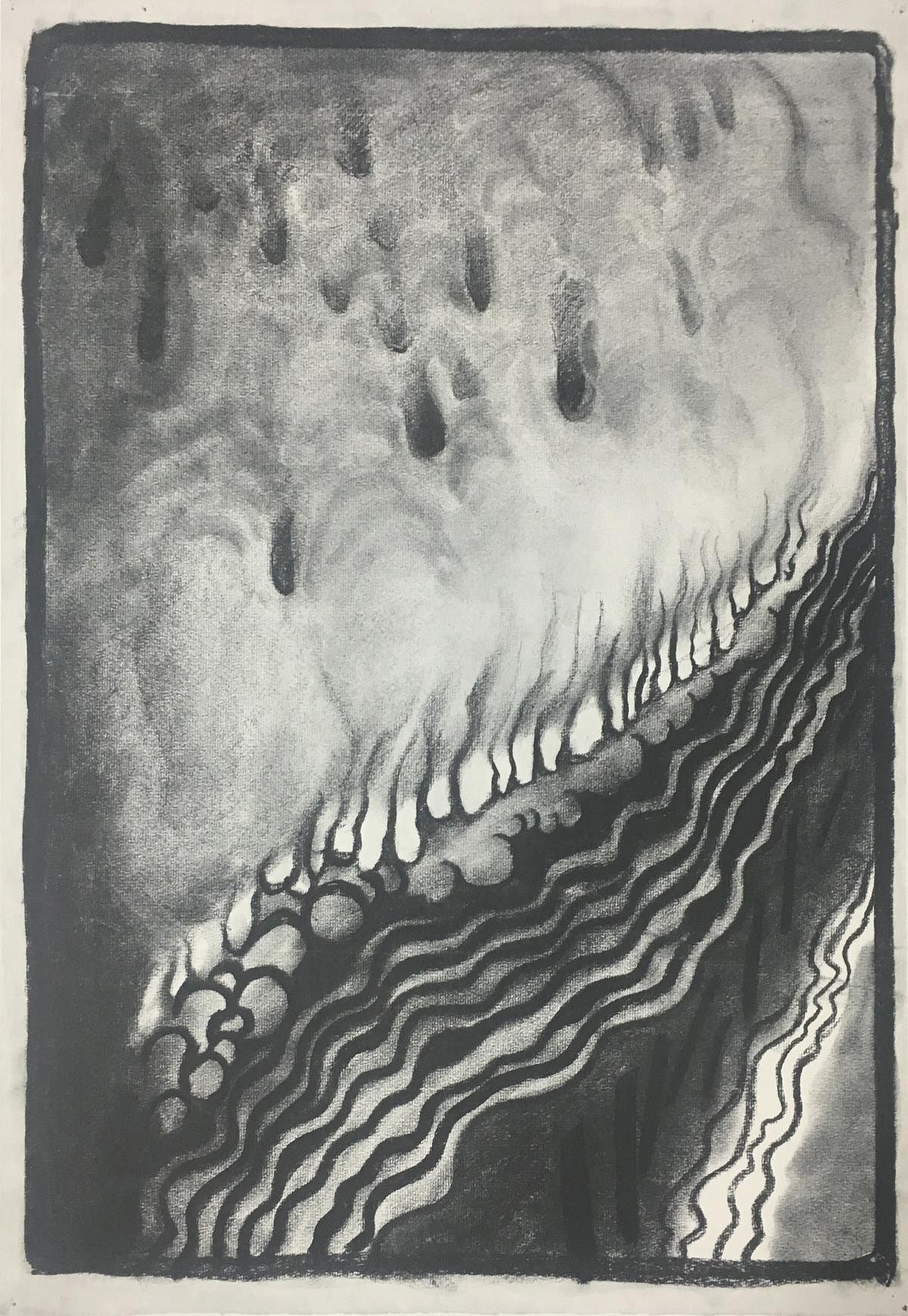 Artwork by Georgia O'Keeffe, Georgia O'Keefe - Drawing No. 9, Made of offset lithograph on rives bfk paper