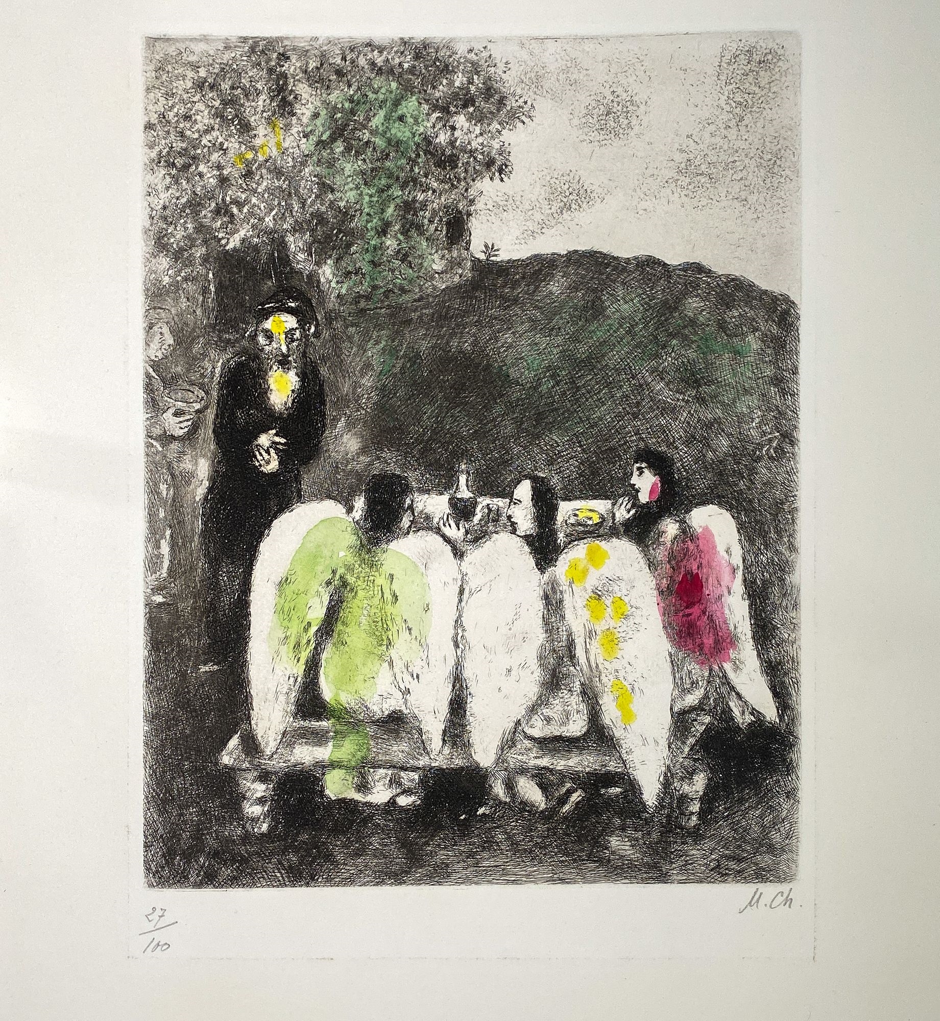 Marc Chagall | Marc Chagall - Abraham and the tree | MutualArt