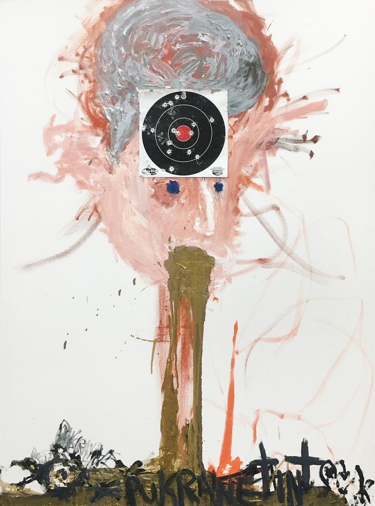 Artwork by Dean Gay, Dean Gay - Untitled (PUKRAINE, Made of original acrylic on canvas