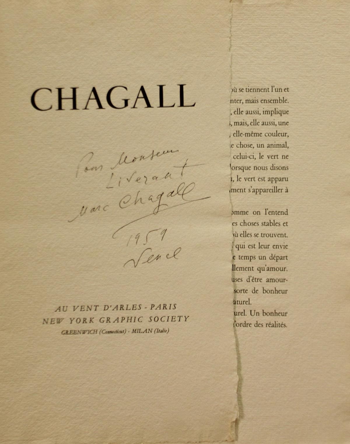 Marc Chagall | Marc Chagall - Coleur Amour Portfolio Cover and Text ...