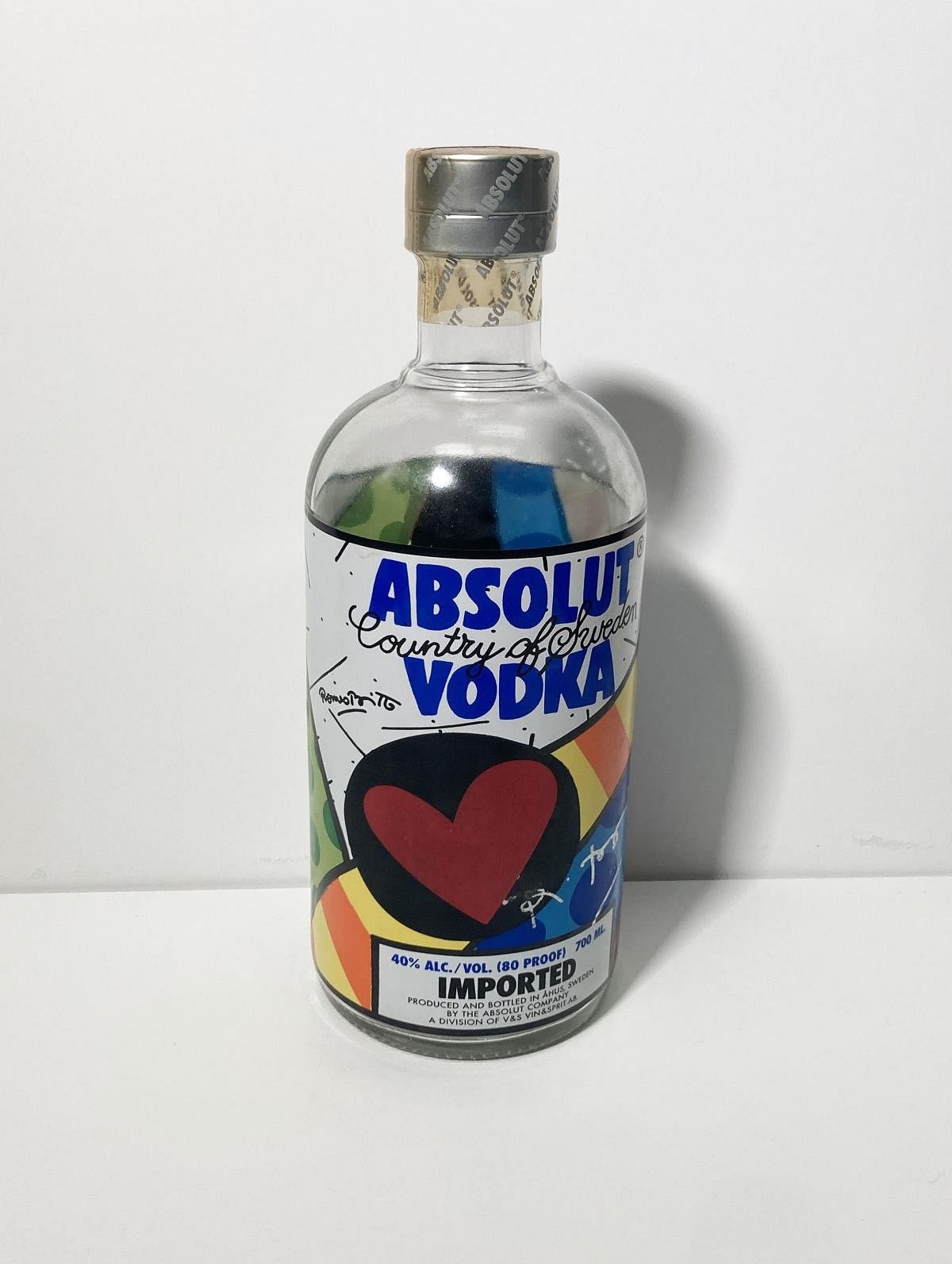 Romero Britto | Romero Britto - Absolut Vodka 25th Anniversary Bottle ...