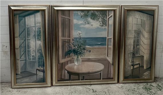 ファブリス・ドゥ・ヴィルヌーブ　Fabrice De Villeneuve Vintage Paris Fine Art Print by Fabrice De Villeneuve at