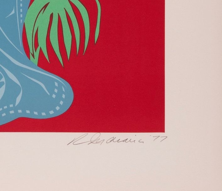 Artwork by Robert Indiana, Lillian Russell, Made of Color silkscreen on Arches paper