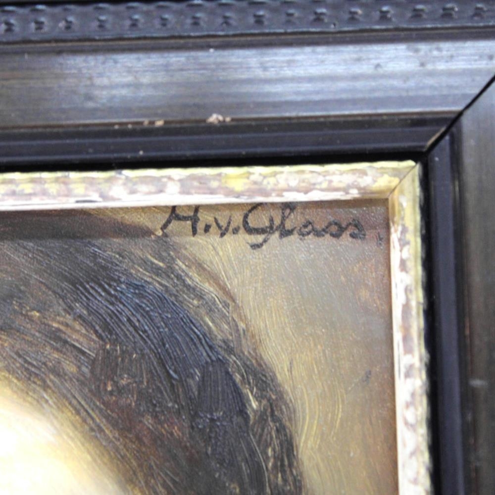 Artwork by Hermann von Glass, Hermann von Glass (1886-1950) "Porträt, Made of öl auf holz