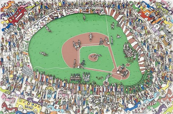 James Rizzi | James Rizzi - The Great American Pastime (1982) | MutualArt