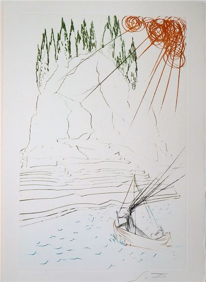 Salvador Dalí | Salvador Dali - The Fight with Morhoult (1969) | MutualArt