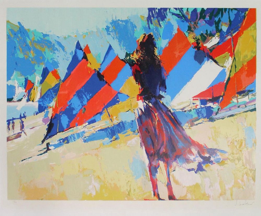 Nicola Simbari | Nicola Simbari - Girl with Sailboats | MutualArt