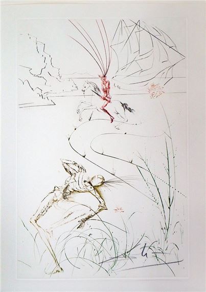 Salvador Dalí | Salvador Dali - Tristans's last fight (1969) | MutualArt