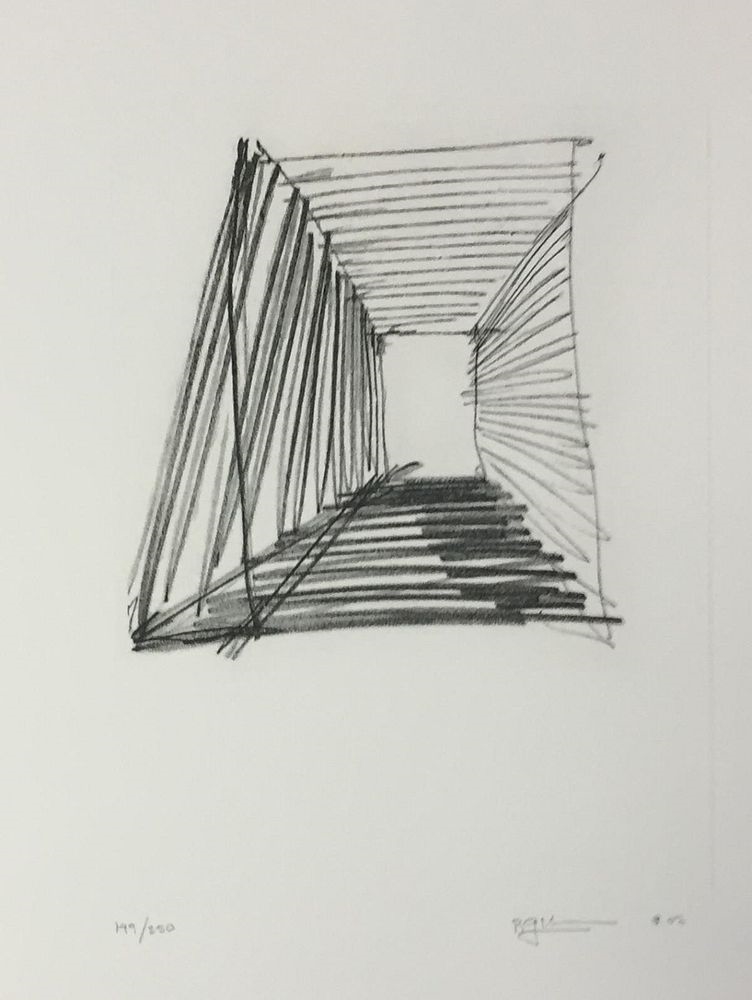 Artwork by Richard Gluckman, Richard Gluckman - Perelman Building, Made of etching on paper