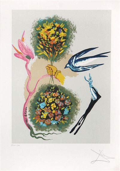 Salvador Dalí | Salvador Dali - Apparition of the Rose (1978) | MutualArt