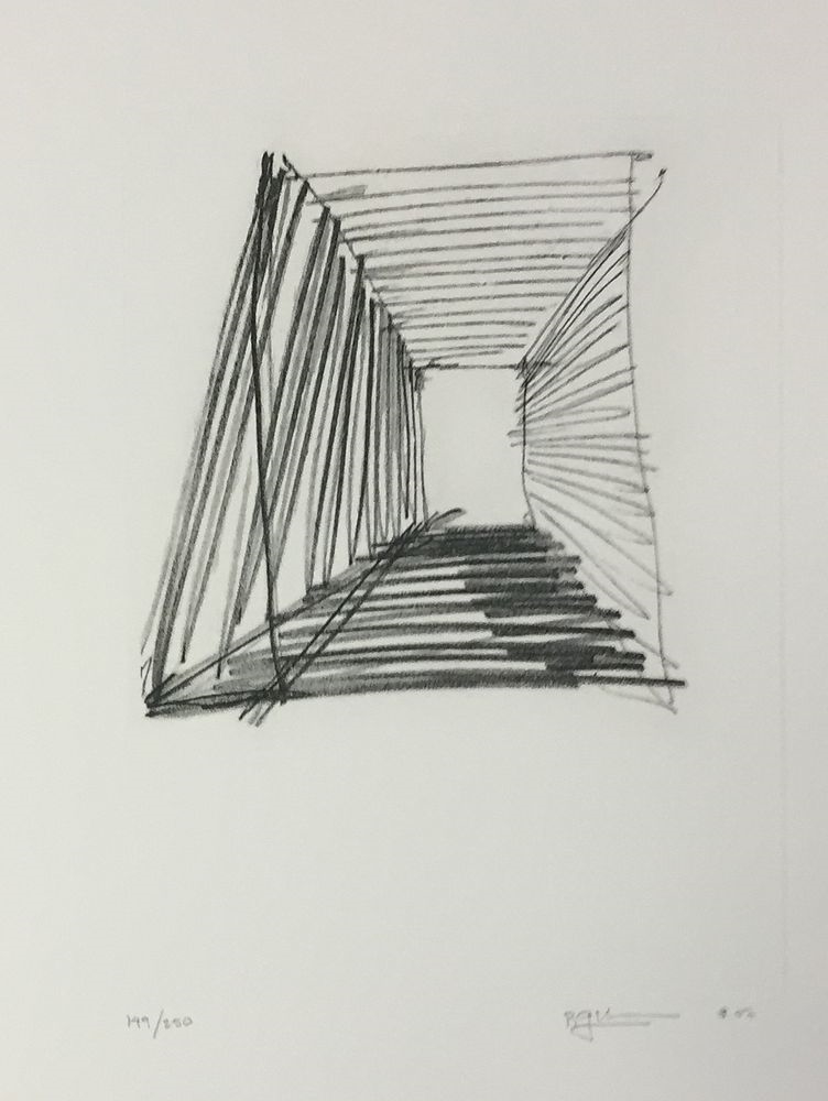 Artwork by Richard Gluckman, Richard Gluckman - Perelman Building, Made of etching on paper