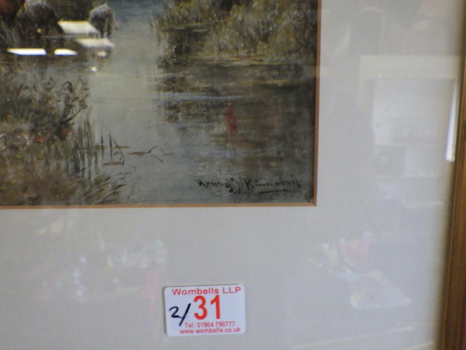 Artwork by Kinnaird, Henry J Kinnaird, Made of watercolour A pair of