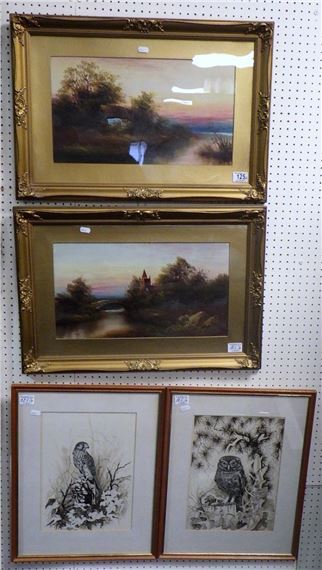 A pair of landscape views - Colin Clarke