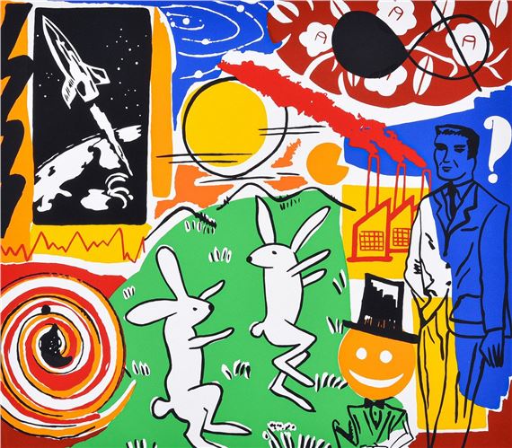 Kim MacConnel Poetry Project Screenprint, Signed Edition by Kim MacConnel