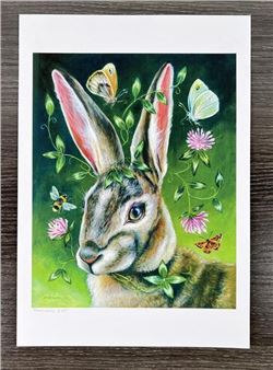 Janie Olsen Easter Bunny Rabbit Print - Janie  Olsen