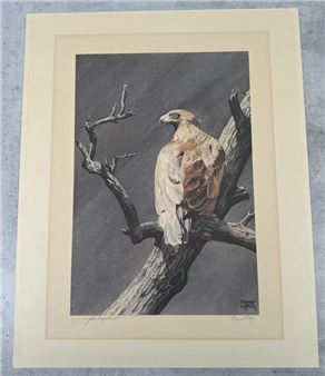 Bruce Lattig And John Craighead Eagle Print - Bruce Lattig