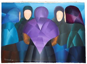 Women with shawl, 1974 - Raf Occhipinti