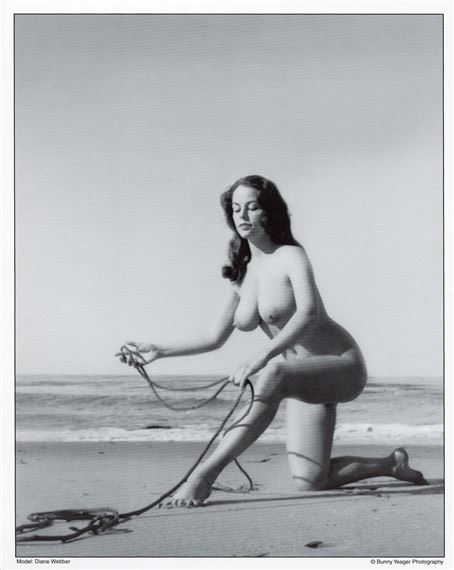 Original BUNNY YEAGER Pin-Up Litho Archives DIANE WEBBER by Bunny Yeager