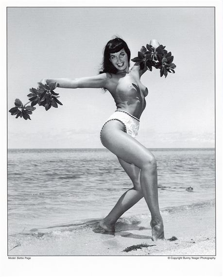 Original BUNNY YEAGER Pin-Up Litho Archives BETTIE PAGE