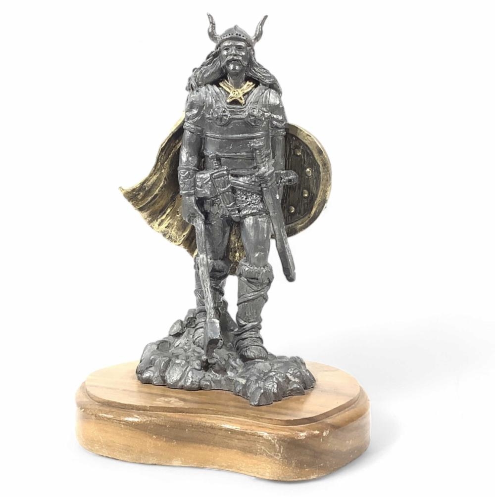 Michael Ricker | Michael Ricker Earle Pewter Viking Figure | MutualArt