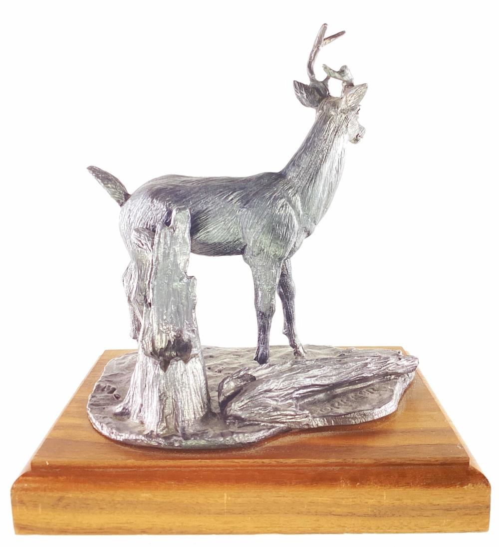 Michael Ricker | Michael Ricker L/e Whitetail Deer Pewter Figure (1989 ...