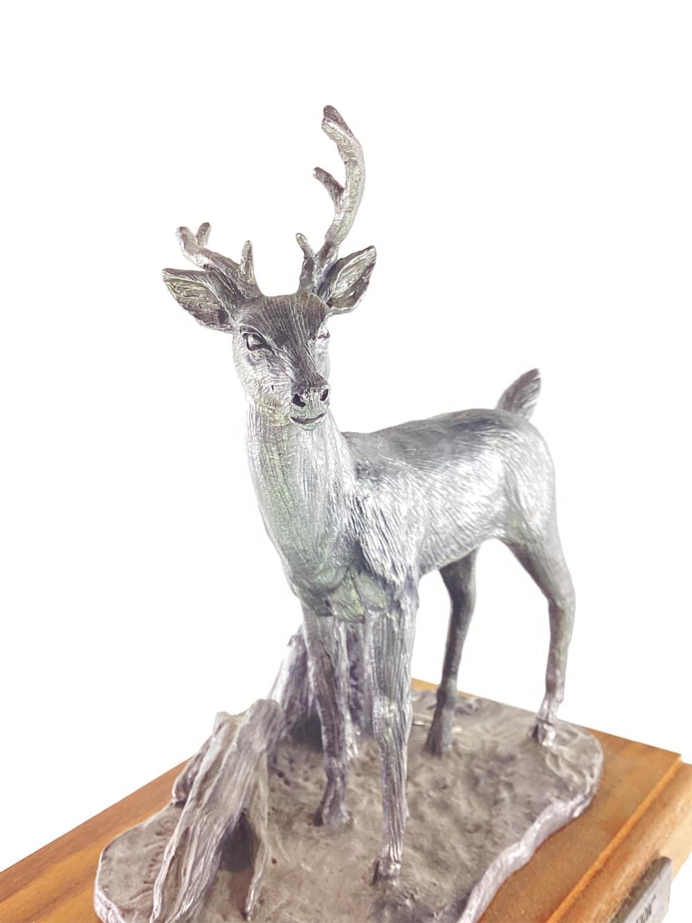 Michael Ricker | Michael Ricker L/e Whitetail Deer Pewter Figure (1989 ...