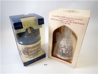 A Lams Navy Rum HMS Warrior flagon sealed in original box pl - Sarah Sole  Ferguson