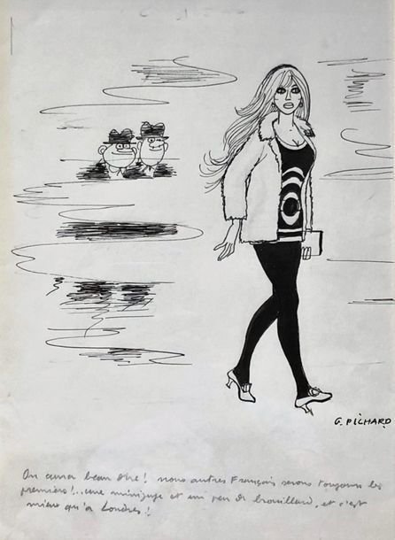 Georges Pichard | Pichard/Rire magazine. Dessin original illustrant une ...