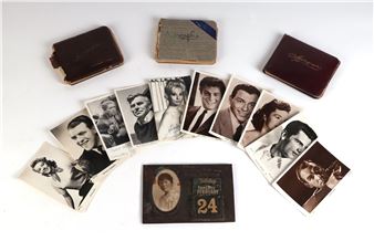 Three early to mid 20th century autograph albums; together with a quantity of black & white - Paul Sawyer