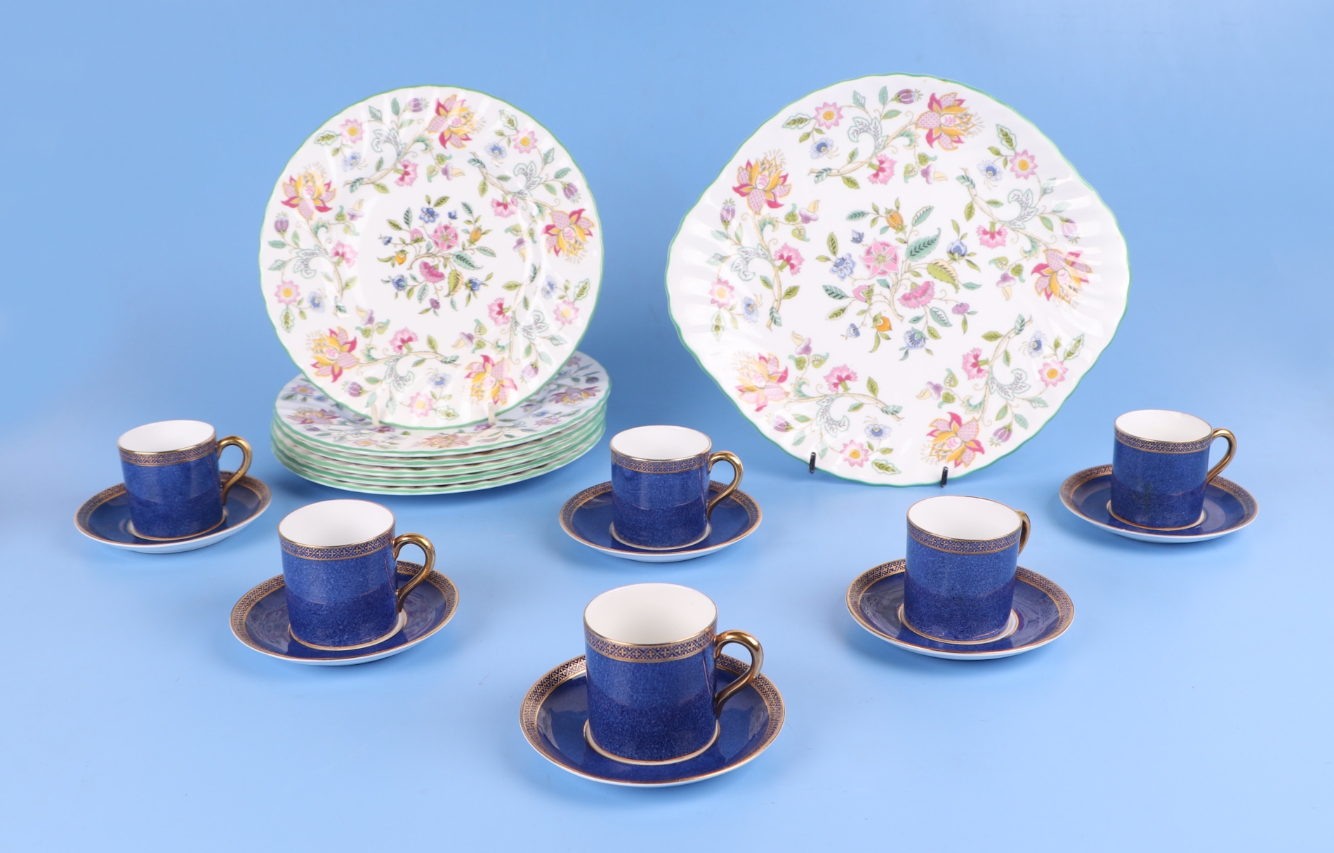 Haddon Hall | A Minton Haddon Hall pattern teaset; together with six ...