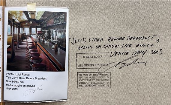 Luigi Rocca | Jeff's Diner Before Breakfast (2013) | MutualArt