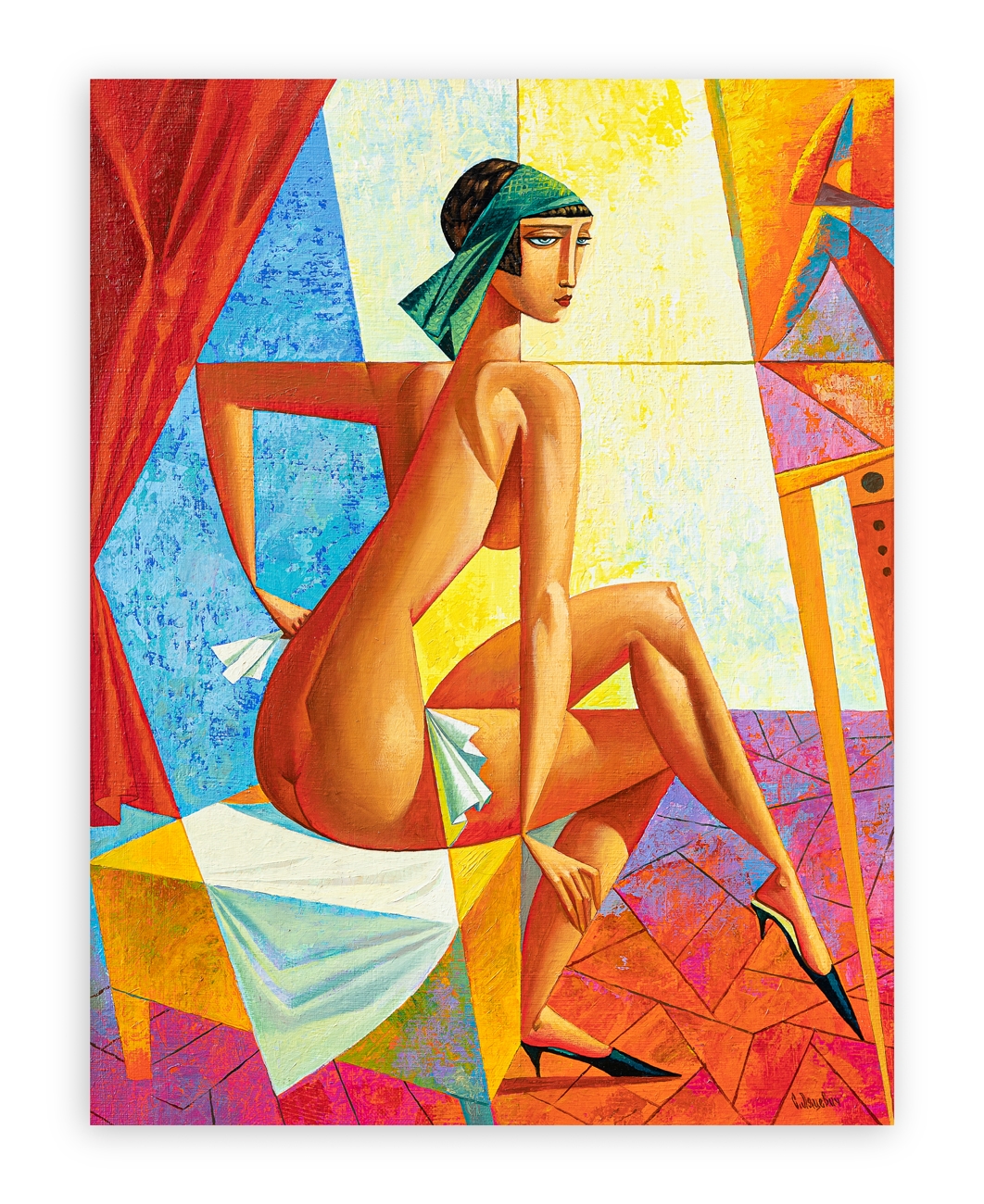 Artwork by Serg Ljacevich, Model, Made of oil on canvas